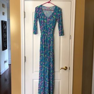 Lilly maxi dress with 3/4 sleeves size XS